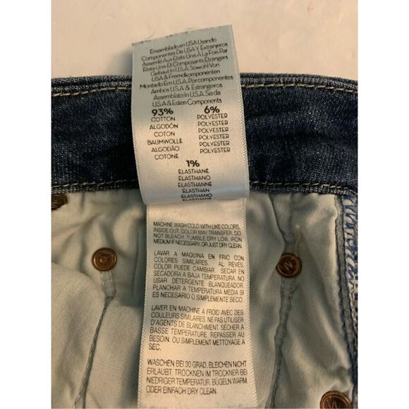 Mother Looker Ankle Fray Girl Crush jeans women's size 25 - Picture 6 of 7